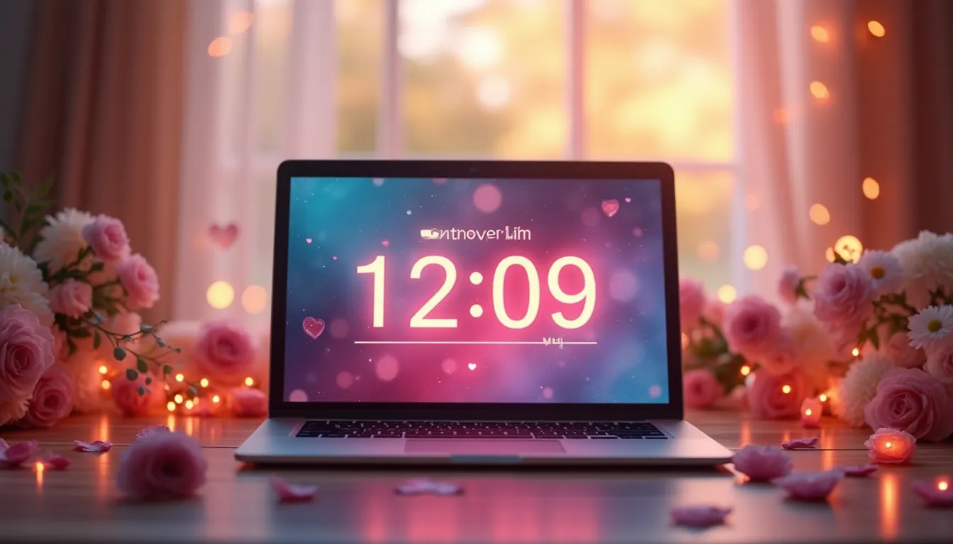 Countdown-Timer zur Hochzeit