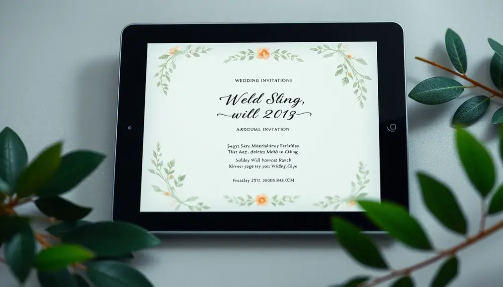 Digitale Hochzeitseinladungen: Modern, stilvoll und nachhaltig