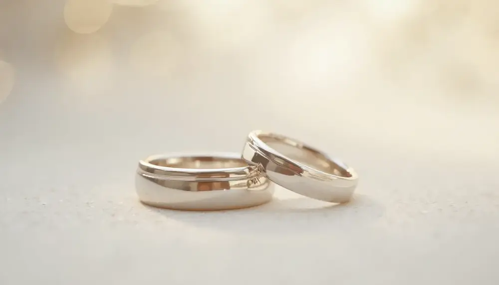 Elegante Schönheit: Trauringe aus 585er Weißgold für den großen Tag