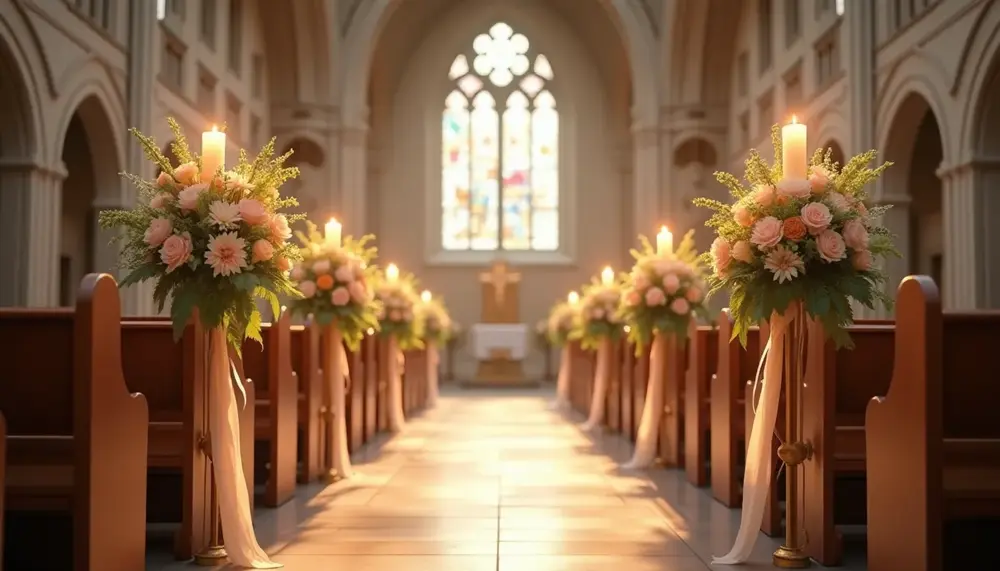 Stilvolle Hochzeitsdeko in der Kirche: Ideen für eine festliche Gestaltung